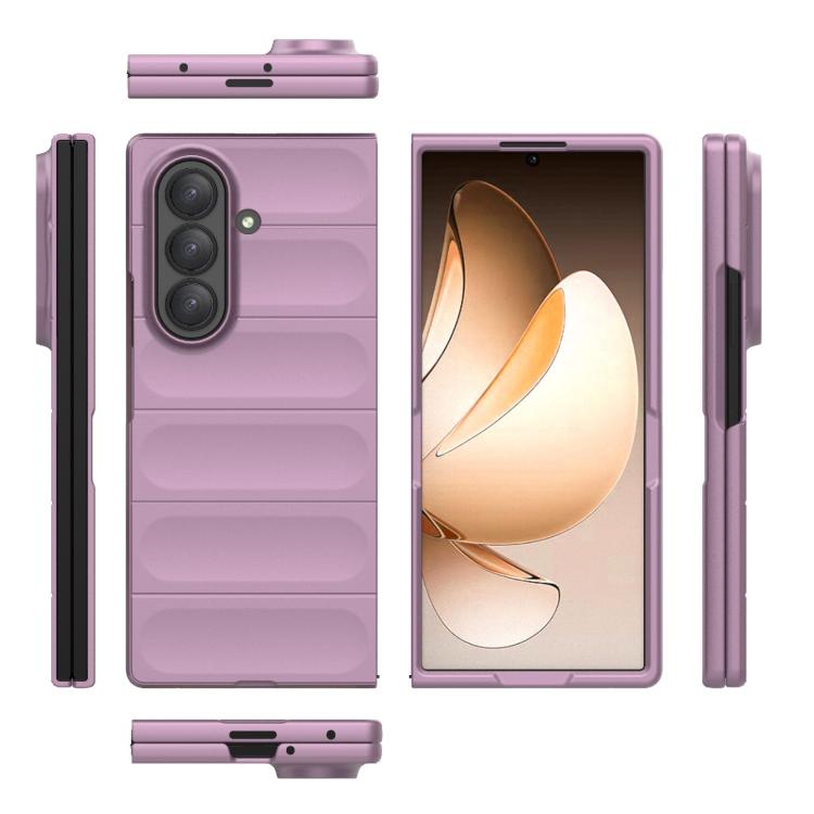 Funda plegable de PC a prueba de golpes para Samsung Galaxy Z Fold7 5G Magic Shield (morado)