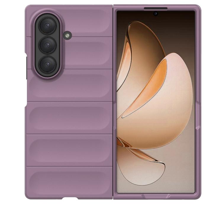 Funda plegable de PC a prueba de golpes para Samsung Galaxy Z Fold7 5G Magic Shield (morado)