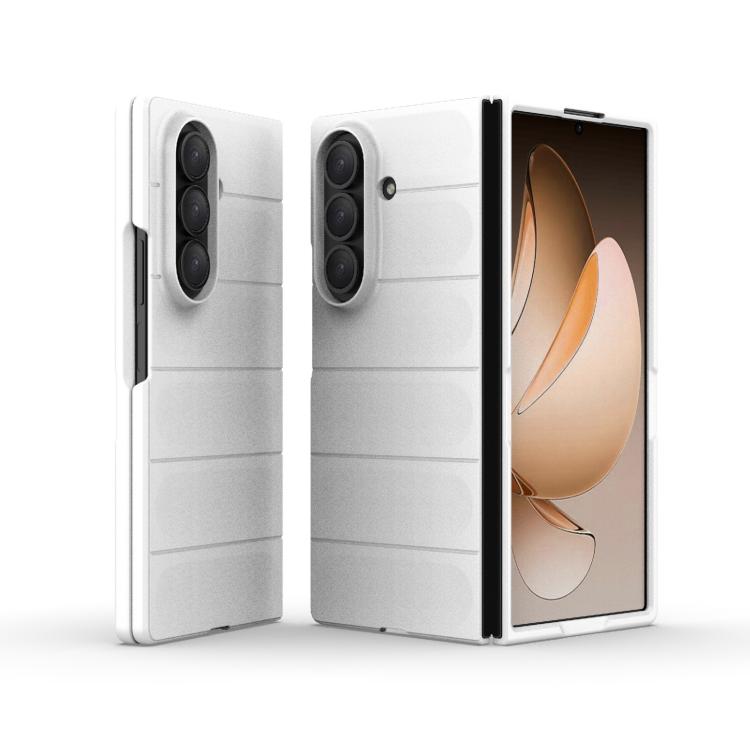 Funda plegable de PC a prueba de golpes para Samsung Galaxy Z Fold7 5G Magic Shield (blanca)