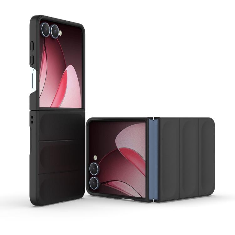 Funda plegable de PC a prueba de golpes con protección mágica para Samsung Galaxy Z Flip7 5G (negro)
