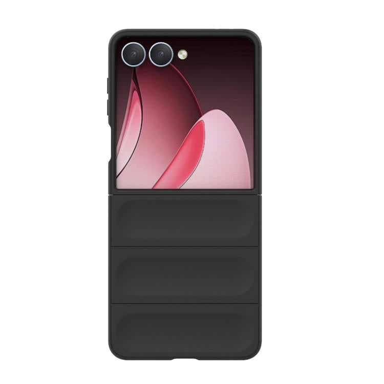 Funda plegable de PC a prueba de golpes con protección mágica para Samsung Galaxy Z Flip7 5G (negro)
