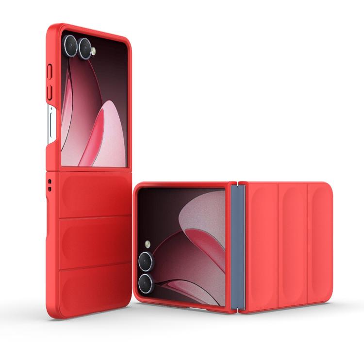Funda plegable de PC a prueba de golpes con protección mágica para Samsung Galaxy Z Flip7 5G (roja)