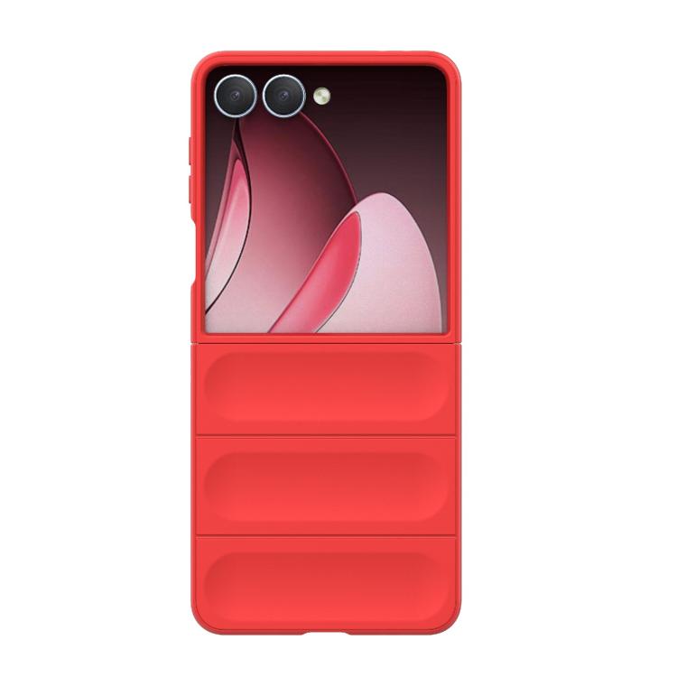Funda plegable de PC a prueba de golpes con protección mágica para Samsung Galaxy Z Flip7 5G (roja)
