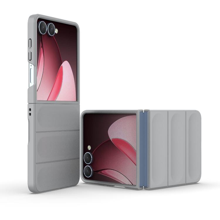 Funda plegable de PC a prueba de golpes con protección mágica para Samsung Galaxy Z Flip7 5G (gris)