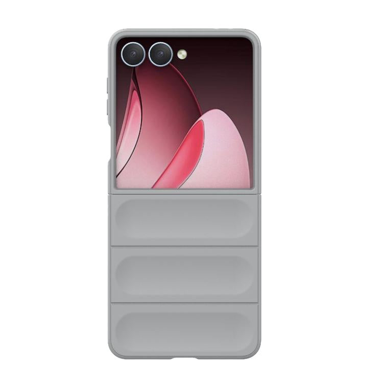 Funda plegable de PC a prueba de golpes con protección mágica para Samsung Galaxy Z Flip7 5G (gris)