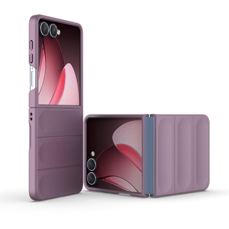 Funda plegable de PC a prueba de golpes con protección mágica para Samsung Galaxy Z Flip7 5G (morado)