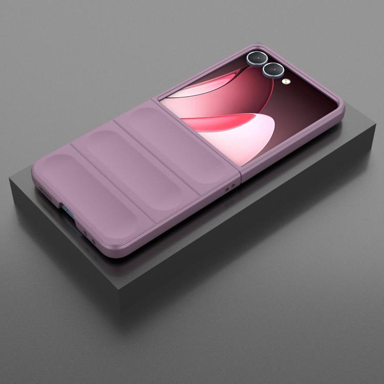 Funda plegable de PC a prueba de golpes con protección mágica para Samsung Galaxy Z Flip7 5G (morado)