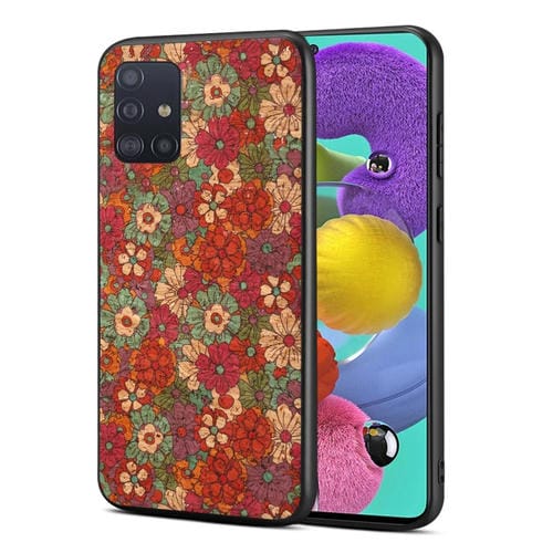Funda para Teléfono Samsung Galaxy A51 TPU Four Seasons Flower Language Series (Rojo Verano)