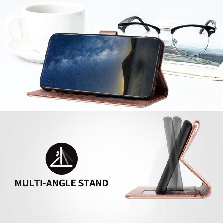 Funda de Cuero con Tapa y Relieve Flor de Datura para Huawei Enjoy 20 Se 4G (Oro Rosa)