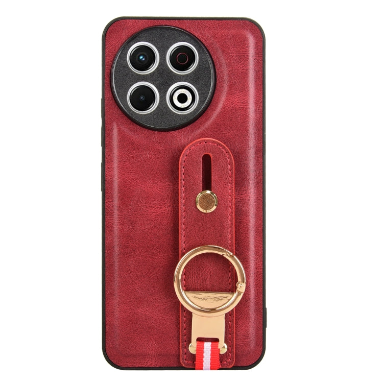Funda de Cuero con Correa para El Cuello para Tecno Spark 30 Pro 4G (Rojo)