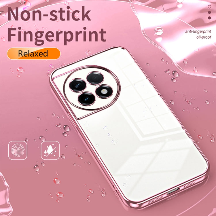 Funda para OnePlus Ace 2 / 11R con Orificio Fino y Revestimiento Transparente (Púrpura)