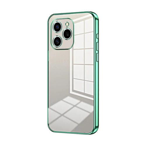 Funda para Honor 60 SE con Orificio Fino y Revestimiento Transparente (Verde)