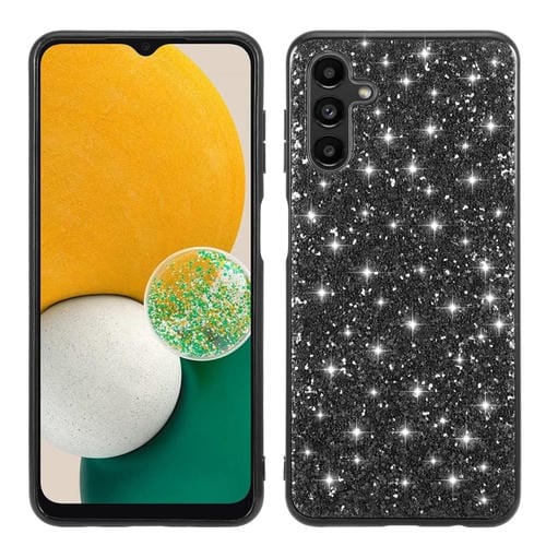 Funda para Teléfono Samsung Galaxy A15 5G TPU con Purpurina en Polvo (Negro)