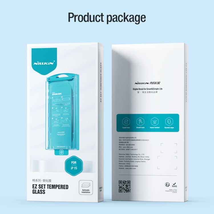 Película Protectora Vidrio Templado Nillkin Chang Series para iPhone 15 (10 Piezas) - MOVILSTORE