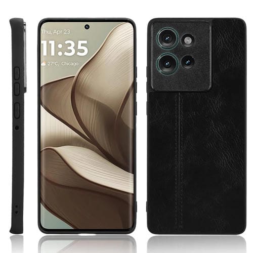 Funda para Teléfono Motorola Edge 50 con Estampado de Vaca (Negra)