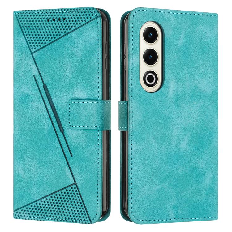 Funda de Cuero Triangular con Cordón Largo para Teléfono Itel S25 Dream (Verde)