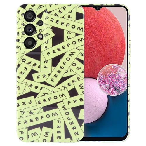Funda para Teléfono Samsung Galaxy A13 4G Orificio Preciso PC Patrón Pintado (Verde)