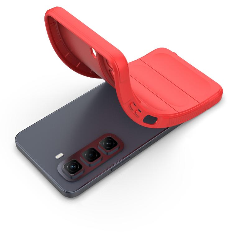 Funda TPU + Franela para Infinix Hot 50 4G Global Magic Shield (Roja)