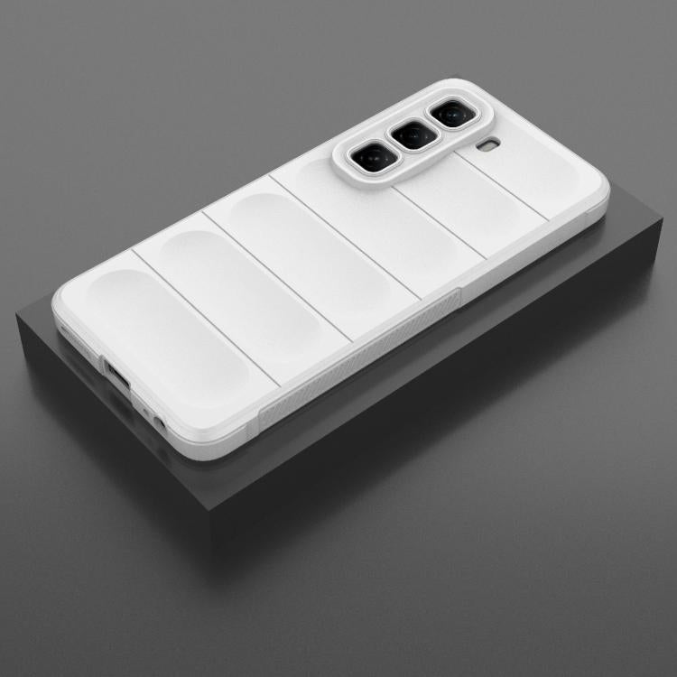 Funda de TPU + Franela para Infinix Hot 50 4G Global Magic Shield (Blanca)