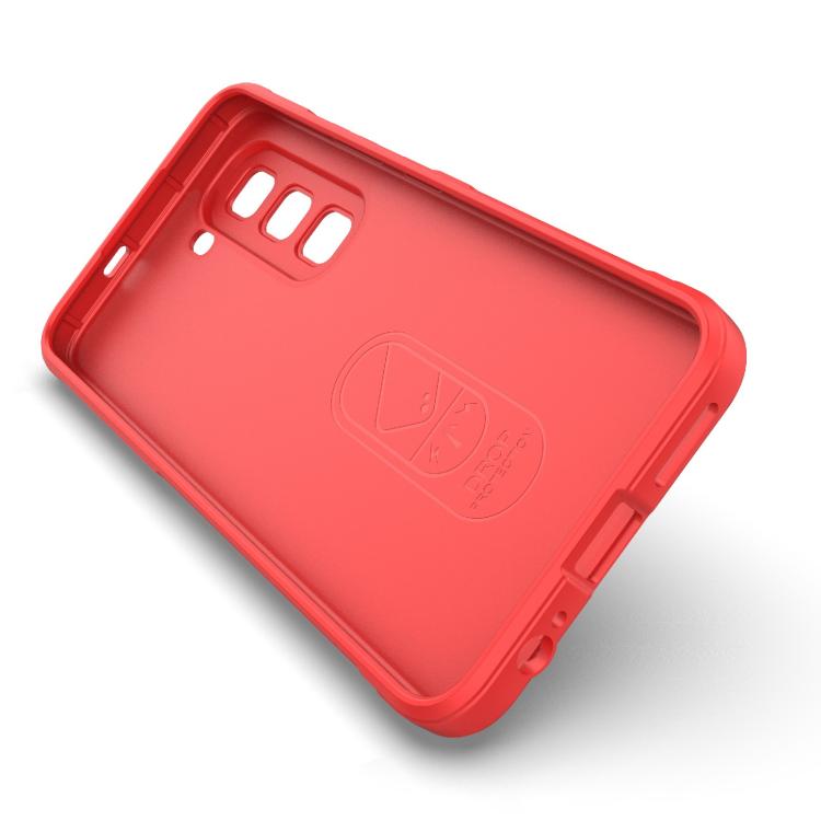 Funda TPU y Franela con Protección Mágica Global para Infinix Hot 50 Pro 4G (Roja)