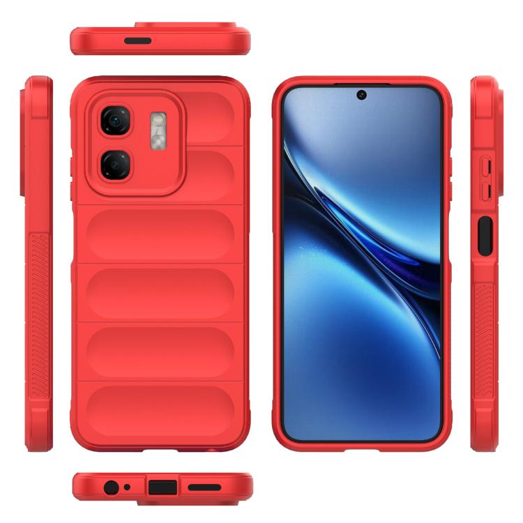 Funda TPU y Franela para Infinix Hot 50I 4G con Protección Mágica Global (Roja)
