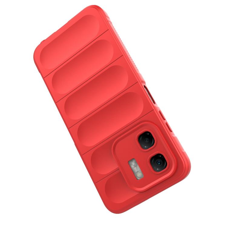 Funda TPU y Franela para Infinix Hot 50I 4G con Protección Mágica Global (Roja)