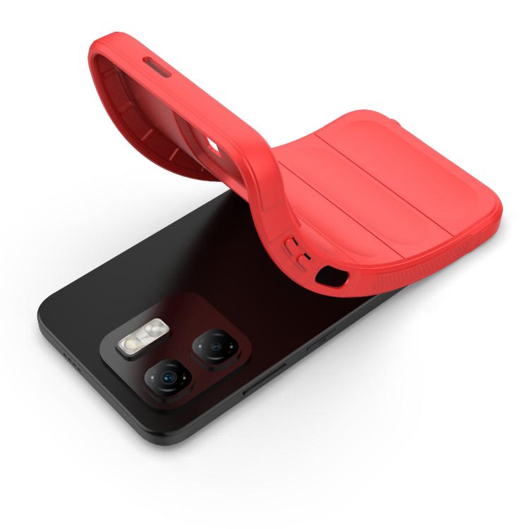 Funda TPU y Franela para Infinix Hot 50I 4G con Protección Mágica Global (Roja)