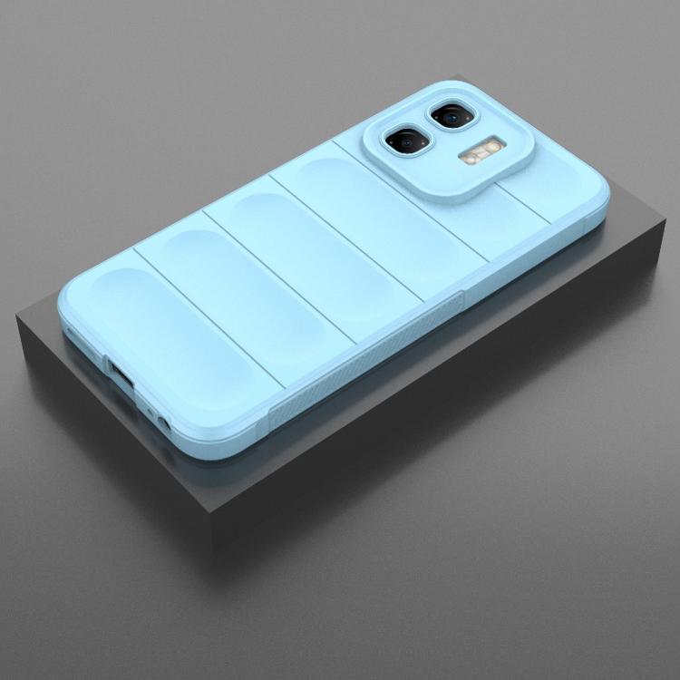 Funda TPU y Franela para Infinix Hot 50I 4G con Protección Mágica Global (Azul Claro)