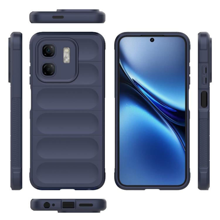 Funda TPU y Franela Infinix Hot 50I 4G Protección Mágica Global (Azul Oscuro)