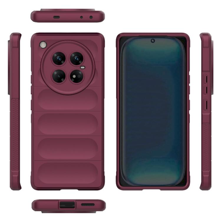 Funda TPU y Franela Protección Mágica Global para Infinix Zero 40 5G (Rojo Vino)