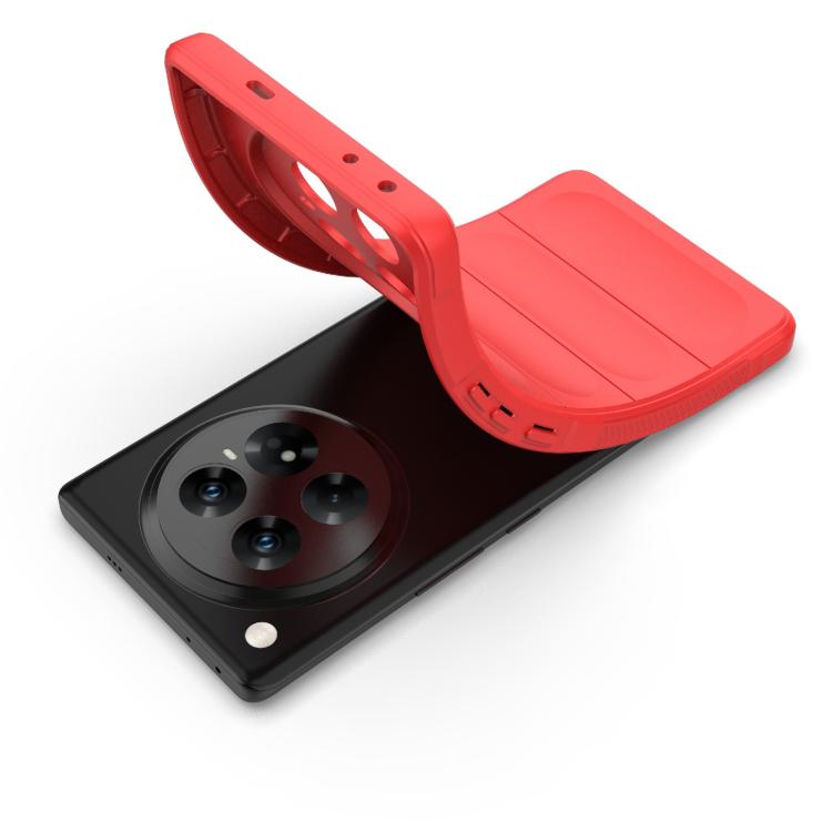 Funda TPU y Franela Protección Mágica Global para Infinix Zero 40 5G (Rojo Vino)