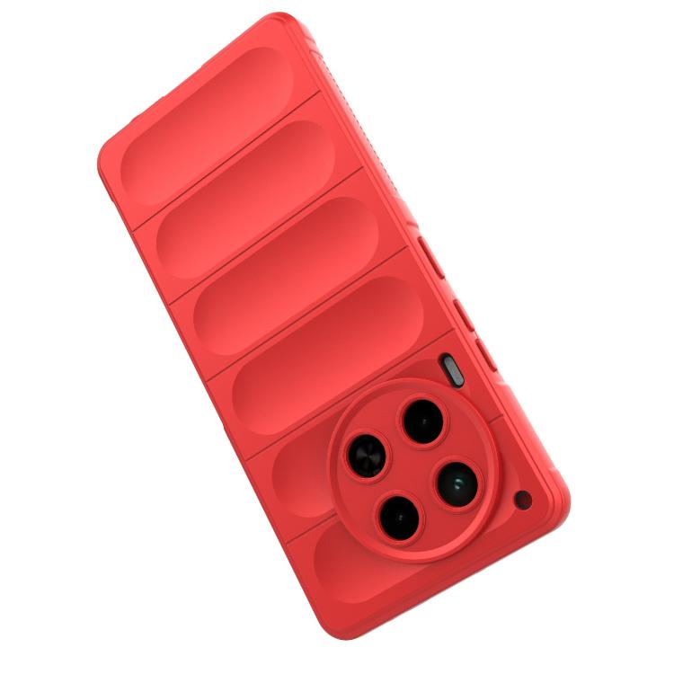 Funda TPU + Franela para Tecno Camon 30 4G Global Magic Shield (Rojo Vino)