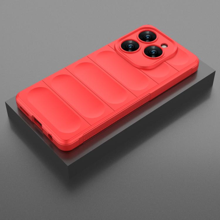 Funda TPU + Franela Tecno Spark 20 Pro 4G Protección Mágica Global (Roja)