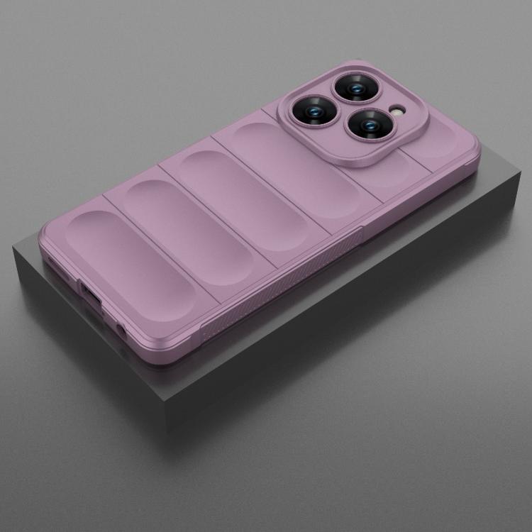 Funda TPU + Franela Tecno Spark 20 Pro 4G Protección Mágica Global (Morada)