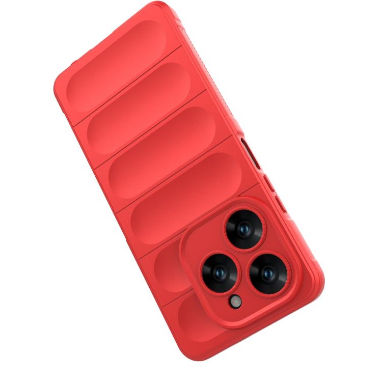 Funda TPU franela para Tecno Spark 20 Pro 4G con Protección Mágica Global (Blanca)