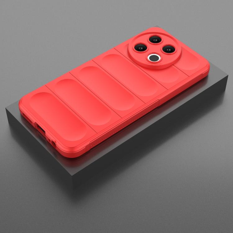 Funda TPU + Franela Tecno Spark 30 Pro Protección Mágica Global (Roja)