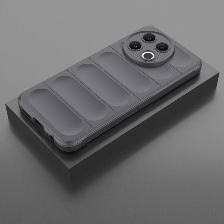 Funda TPU + Franela Tecno Spark 30 Pro Protección Mágica Global (Gris Oscuro)