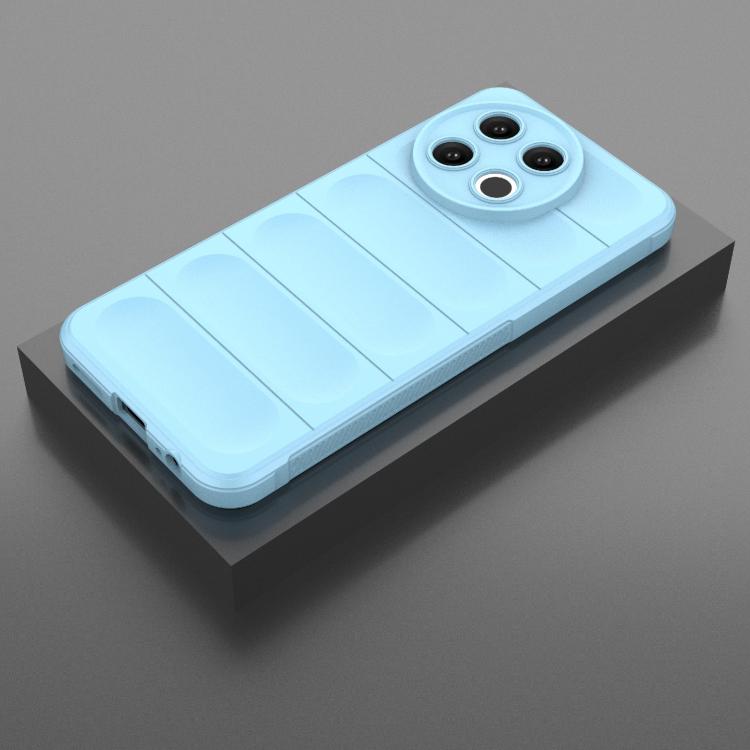 Funda TPU + Franela Tecno Spark 30 Pro Protección Mágica Global (Azul Claro)