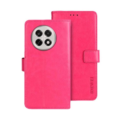 Funda de Cuero Crazy Horse para OnePlus 13R (Rosa)