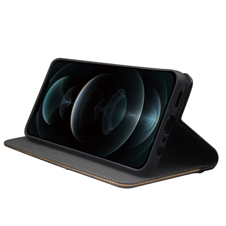 Funda de Cuero Bicolor Idewei para OnePlus 12R (Marrón)
