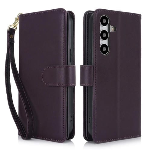 Funda para Teléfono Samsung Galaxy A54 5G Cuero Rfid Billetera MultiTarjeta (Púrpura Oscuro)