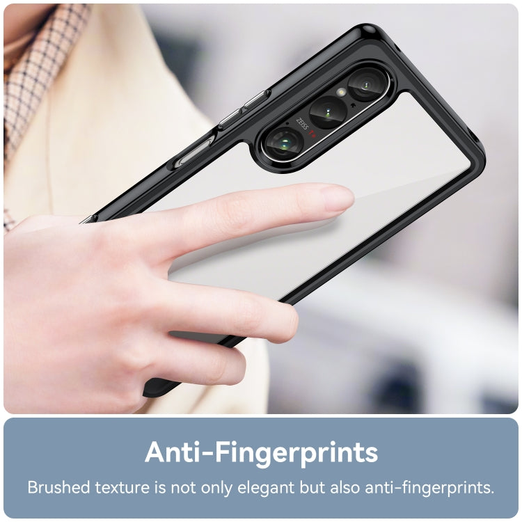 Funda Híbrida TPU Acrílico Sony Xperia 1 Vi Serie Colorida (Negra)