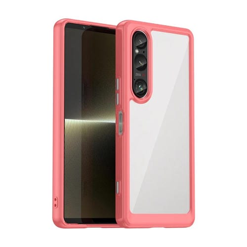 Funda híbrida acrílico y TPU Sony Xperia 1 Vi serie Colorida (Roja)