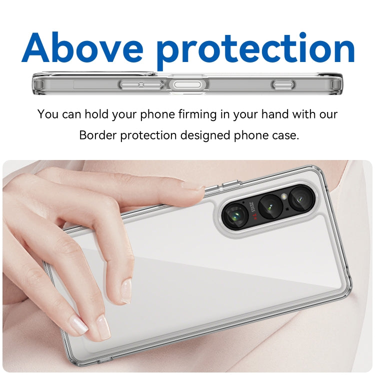 Funda híbrida TPU acrílica Sony Xperia 1 Vi protección (Transparente)