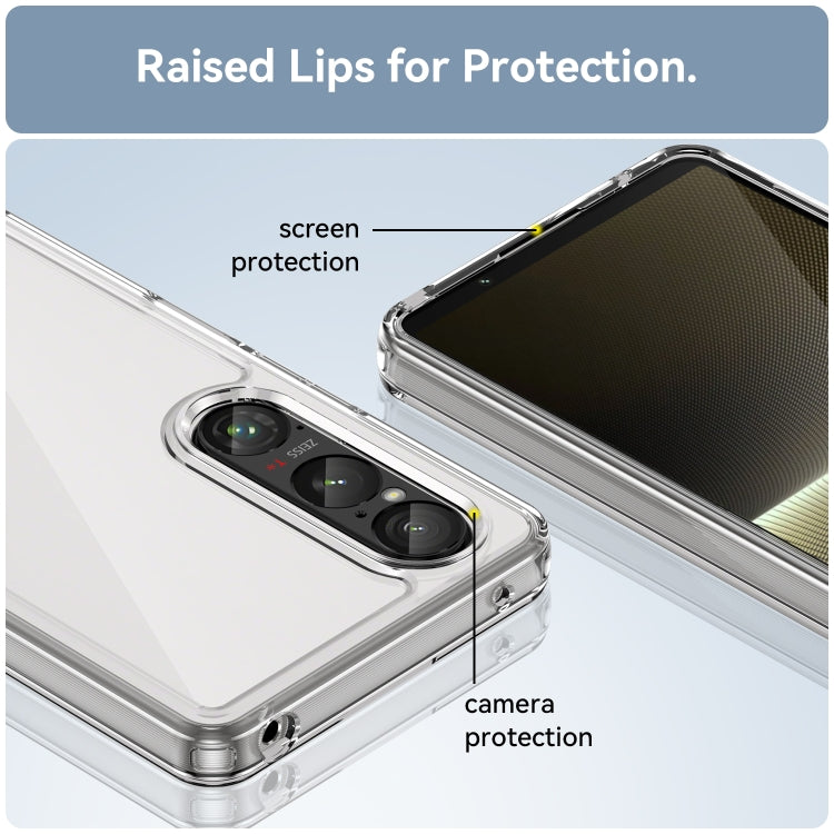 Funda híbrida TPU acrílica Sony Xperia 1 Vi protección (Transparente)