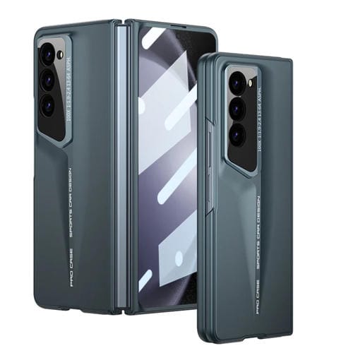 Funda para Teléfono Samsung Galaxy Z Fold5 5G Gkk Cobertura Total Ultrafina con Hoja Integrada (Cian)