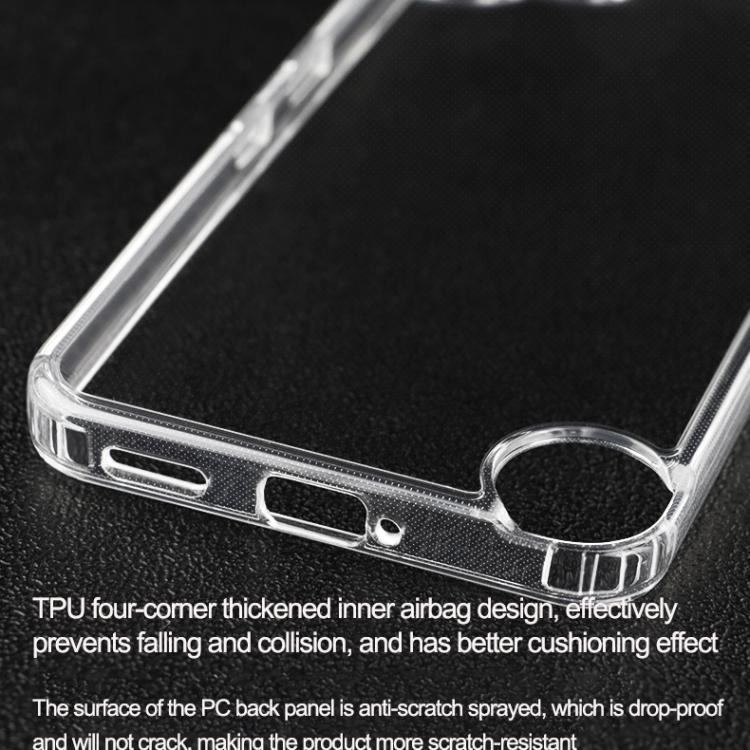 Funda transparente de PC y TPU para teléfono CMF Phone 2 Pro (transparente)
