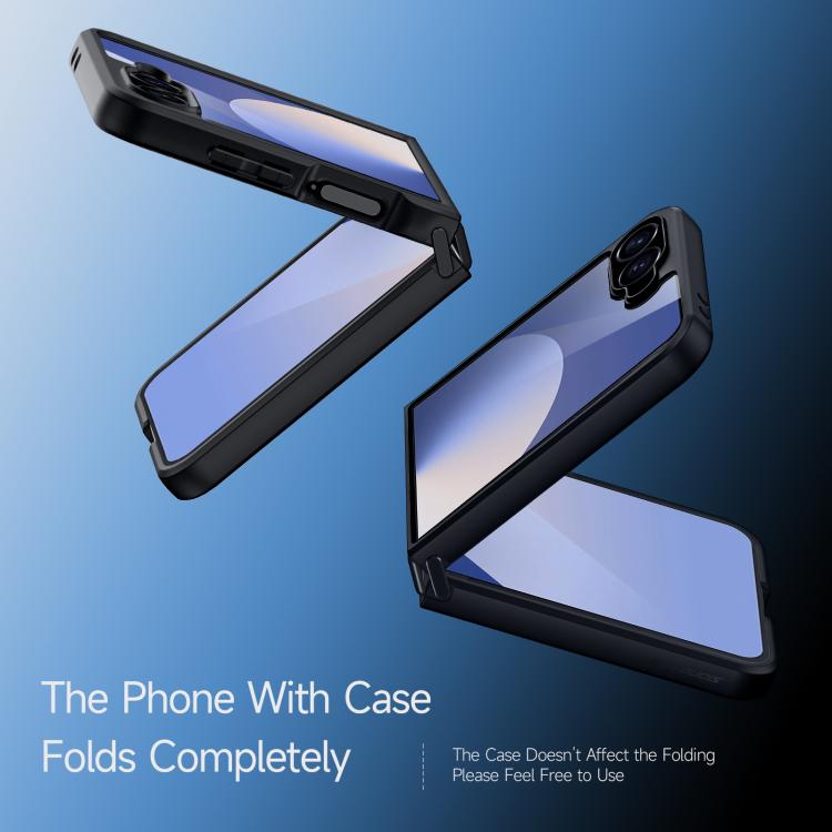 Funda DUX DUCIS Aimo Series Frosted Feel para Samsung Galaxy Z Flip7 5G (Negro)