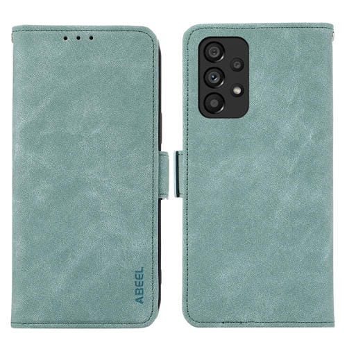 Funda para Teléfono Samsung Galaxy A52 5G 4G Abeel Cuero Rfid Magnético Esmerilado (Cian)