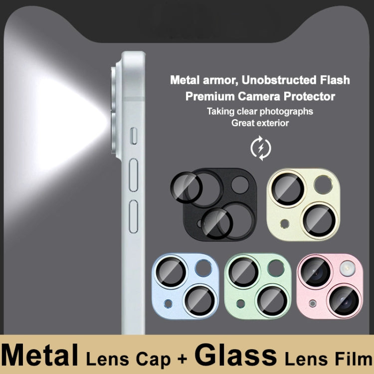 Película Protectora de Cámara Imak Metal Armor para iPhone 15/15 Plus (Negro) - MOVILSTORE